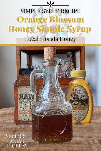 Honey Simple Syrup Post Pin for Pinterest