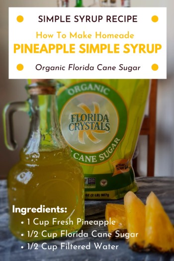 Pineapple Simple Syrup Pin For Pinterest