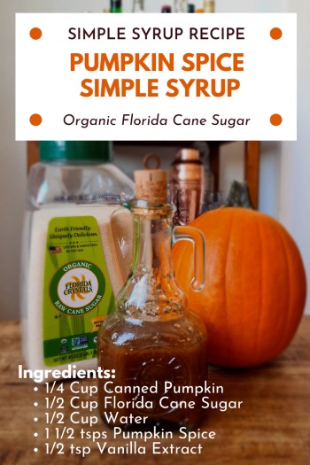 Pumpkin Spice Simple Syrup Pin For Pinterest