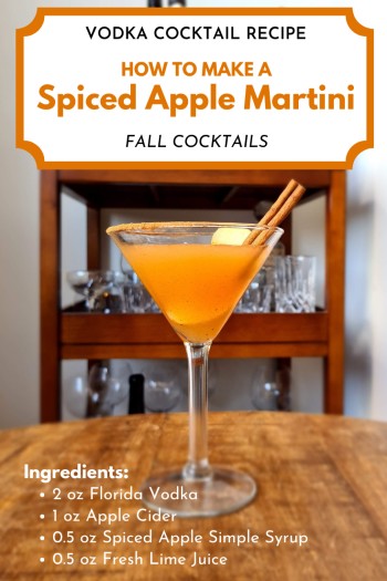 Spiced Apple Martini Pin For Pinterest