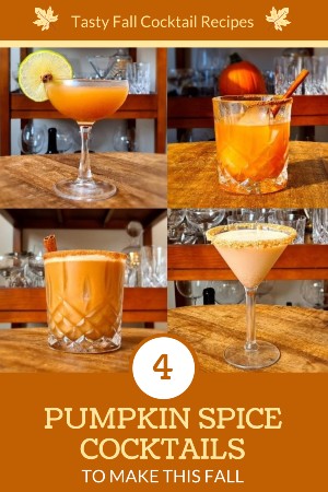 4 Fall Pumpkin Cocktails Pin For Pinterest