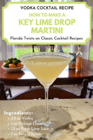 Key Lime Martini Drop Pin for Pinterest