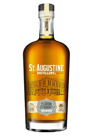St. Augustine Florida Straight Bourbon Bottle