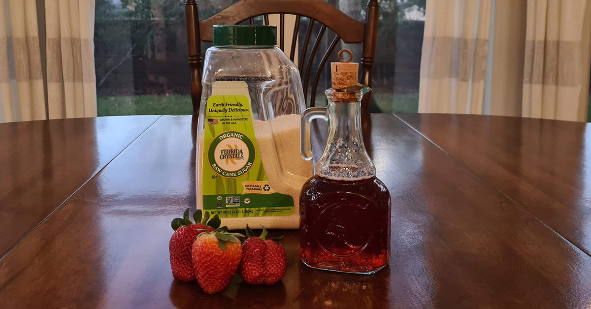 Homemade Strawberry Simple Syrup